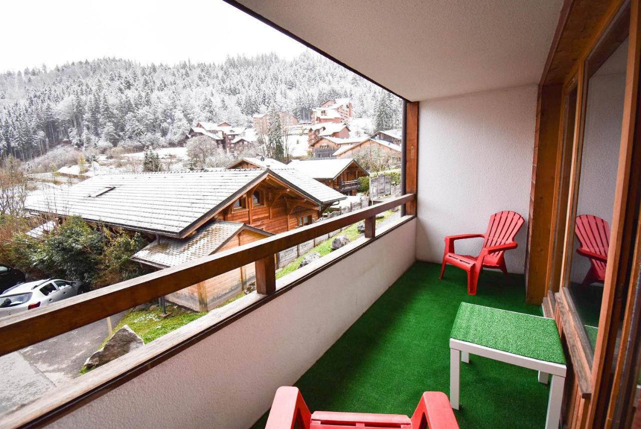 L'Enchalpe, Grand Et Lumineux Studio Avec Coin Montagne 5 Personnes, 60M Des Pistes, Piscine Couverte, Wifi, Grand Balcon Expo Est, Draps Non Compris Saint-Jean-dʼAulps المظهر الخارجي الصورة